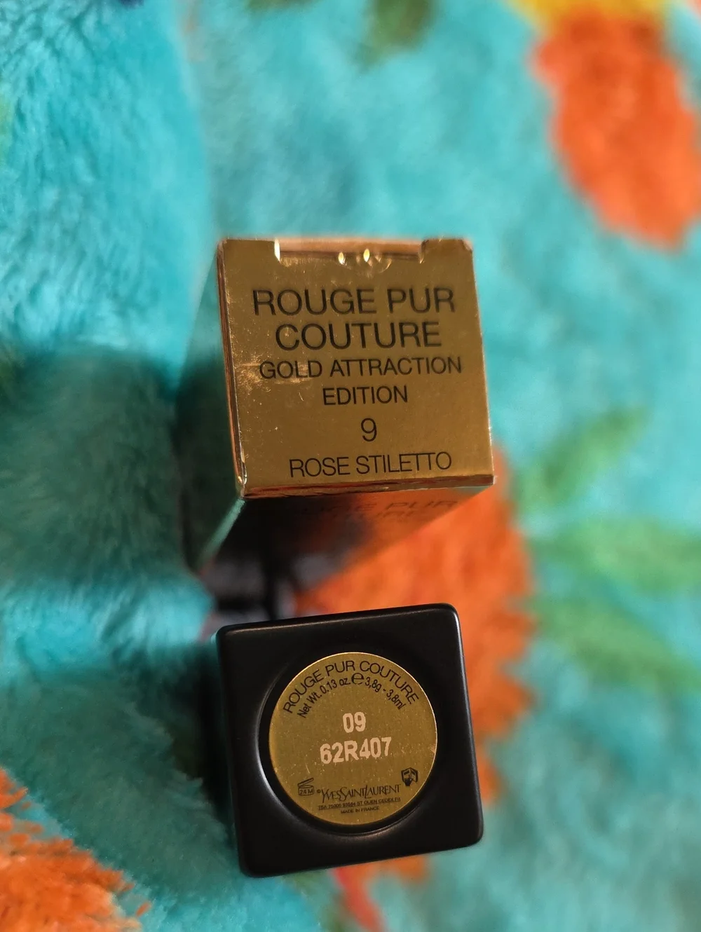 Yves Saint Laurent YSL Rouge Pur Couture Satin Lipstick 9 Rose Stiletto NIB